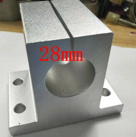 Side mounting type with bracket for aluminum base (Option: Silver-28mm)