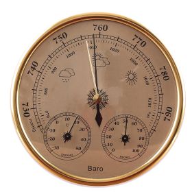 Air Temperature And Humidity Meter (Option: Golden)