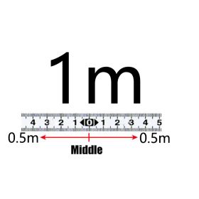 Adhesive Scale With Glue Self-adhesive Reverse Center Dividing Mechanical Ruler (Option: C-1M)