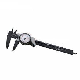 0-150MM0.1MM Plastic Vernier Caliper Plastic Caliper Portable Measuring Tool (Color: Black)