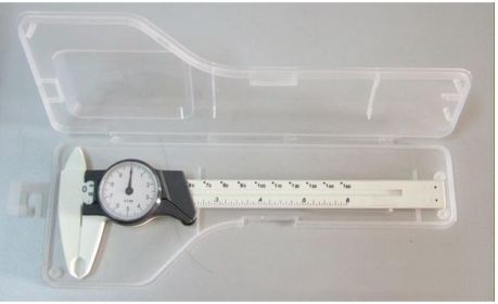 0-150MM0.1MM Plastic Vernier Caliper Plastic Caliper Portable Measuring Tool (Color: White)