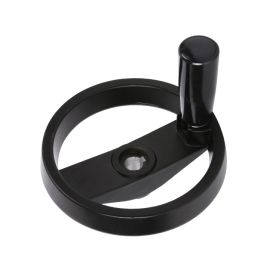 Foldable Handle Aluminum Alloy Machine Tool Hand Wheel Round Double Spoke Rotating Hand Wheel (Option: Black-D)