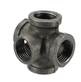 Malleable Cast Iron Black Pipe Fittings Loft Crafts Pipe Fittings (Option: DN15)