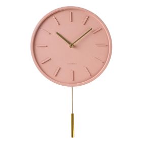 Cement Nordic Clock Light Luxury Silent Clock Wall Clock (Option: H)