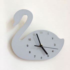 Creative Nursery Wall Clock (Option: Gray swan)