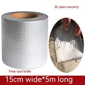 Butyl Rubber Tape Windproof Fixed House Leakage Thickening (Option: Width 15cmlength 5 M)