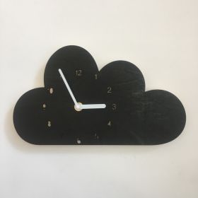 Creative Nursery Wall Clock (Option: Black cloud)