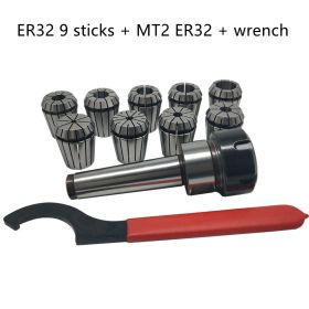 CNC Milling Machine Tool ER32 Set (Option: ER32 9MT2 ER32 wrenches)