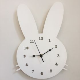 Creative Nursery Wall Clock (Option: White rabbit)