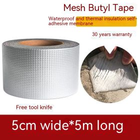 Butyl Rubber Tape Windproof Fixed House Leakage Thickening (Option: Width 5cmlength 5 M)