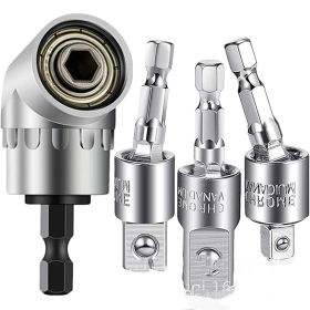 Impact Level Socket Adapter Electric Drill Socket Suit (Option: Silver 3pc Crutch Batch)